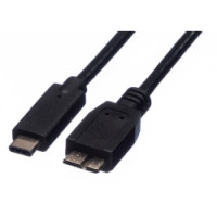 Kabel USB C  na Micro USB3.1  M/M, 0.5m, crni